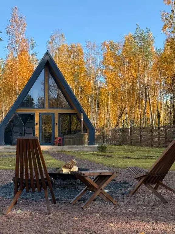 Дом в Карелия, Прионежский район, с. Деревянное ул. Лучистая, 4 (55 м) - Фото 1