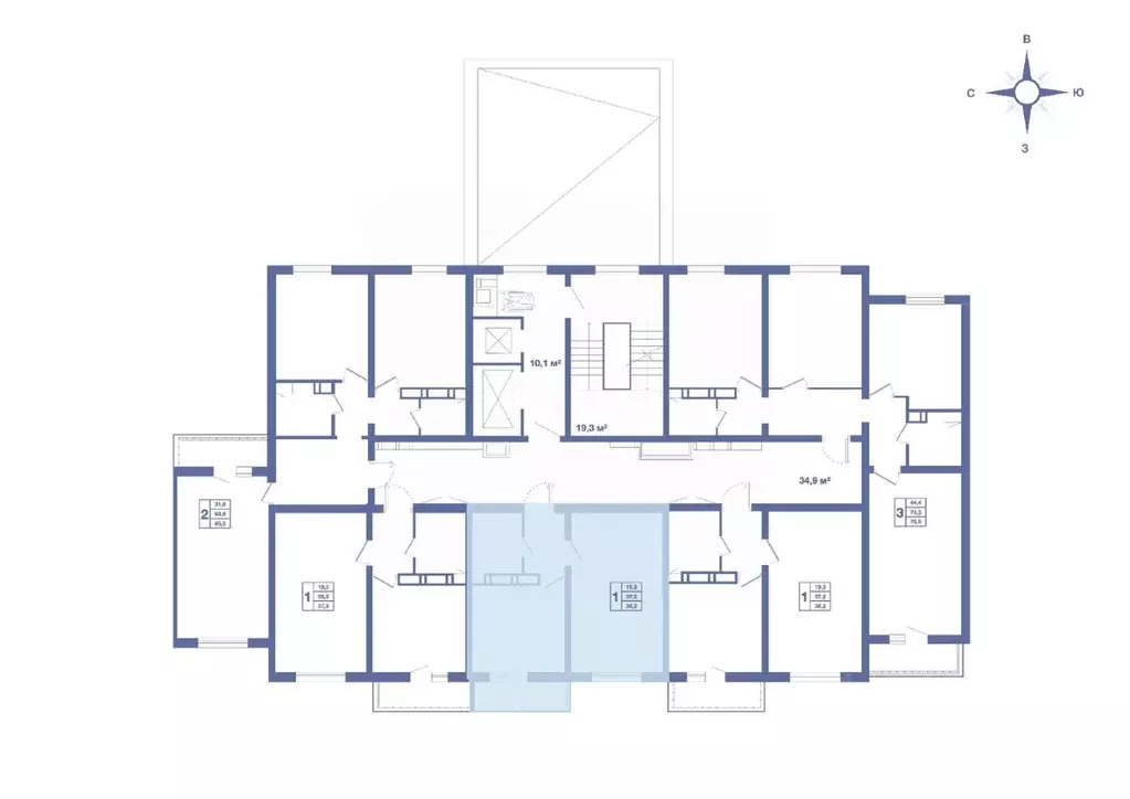 1-к кв. Воронежская область, Воронеж ул. Шидловского, 22 (38.2 м) - Фото 2