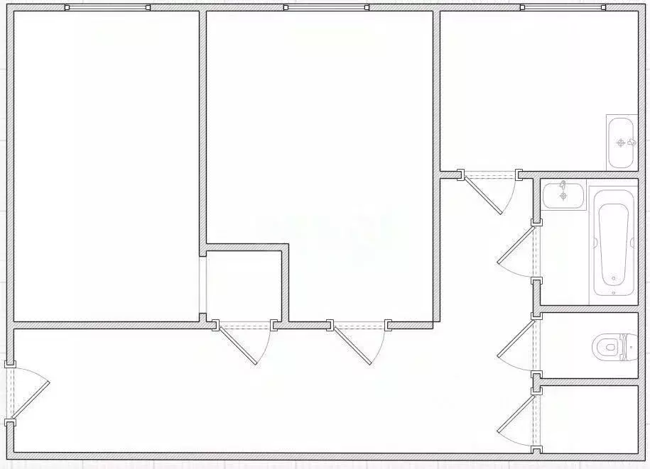 2-к кв. Тульская область, Тула Красноармейский просп., 29 (55.5 м) - Фото 1