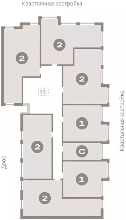 2-комнатная квартира: Тюмень, Мысовская улица, 26к1 (62.48 м) - Фото 1