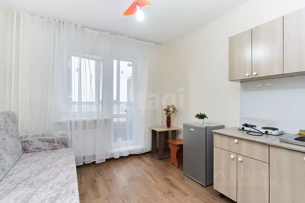 Студия Тюменская область, Тюмень ул. Новоселов, 117 (15.8 м) - Фото 1