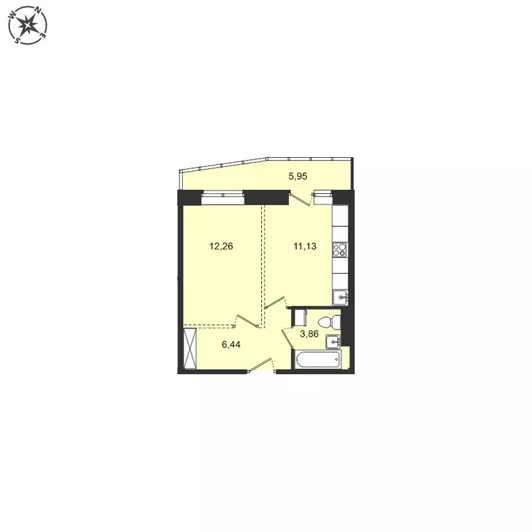 1-к кв. Иркутская область, Иркутский муниципальный округ, с. Мамоны ... - Фото 1