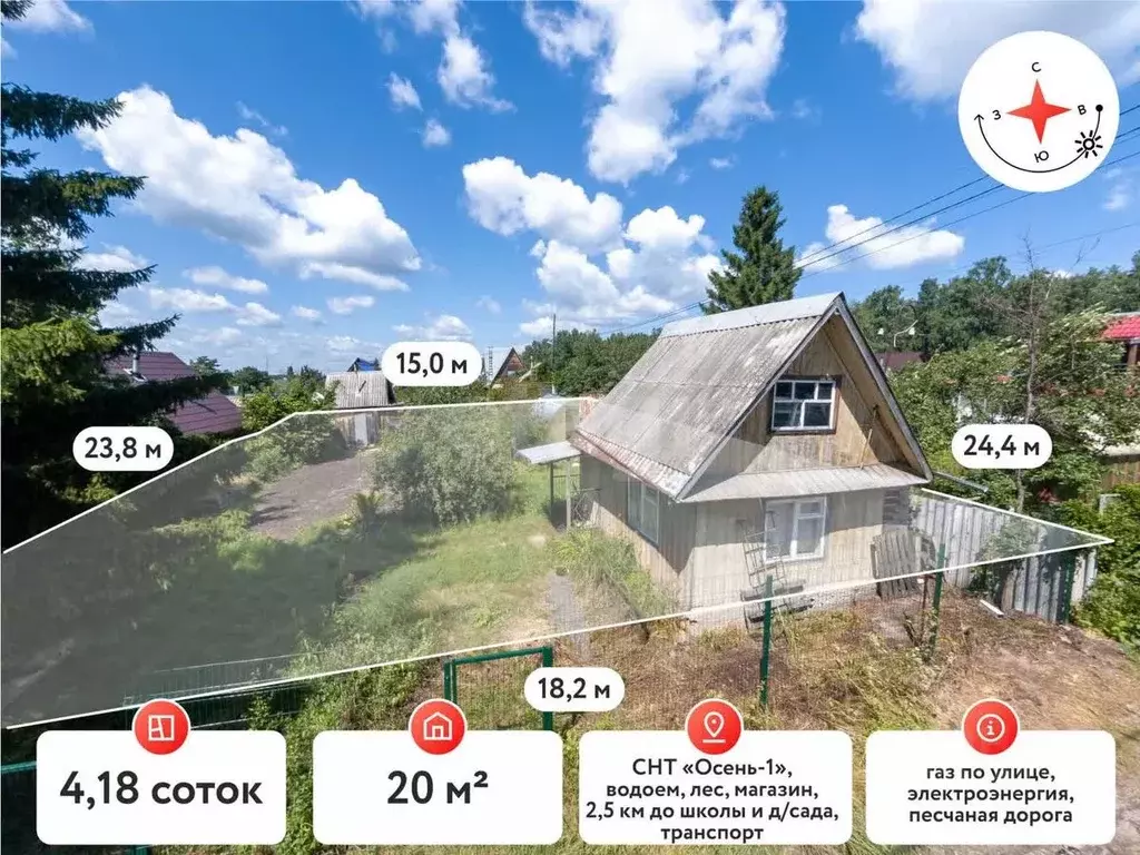 Дом в Тюменская область, Тюмень Осень-1 ТСН, ул. 8-я Дачная (20 м) - Фото 1