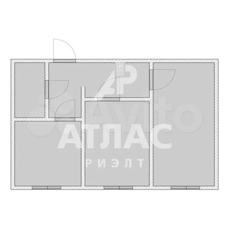 2-к. квартира, 49,8 м, 5/6 эт. - Фото 0
