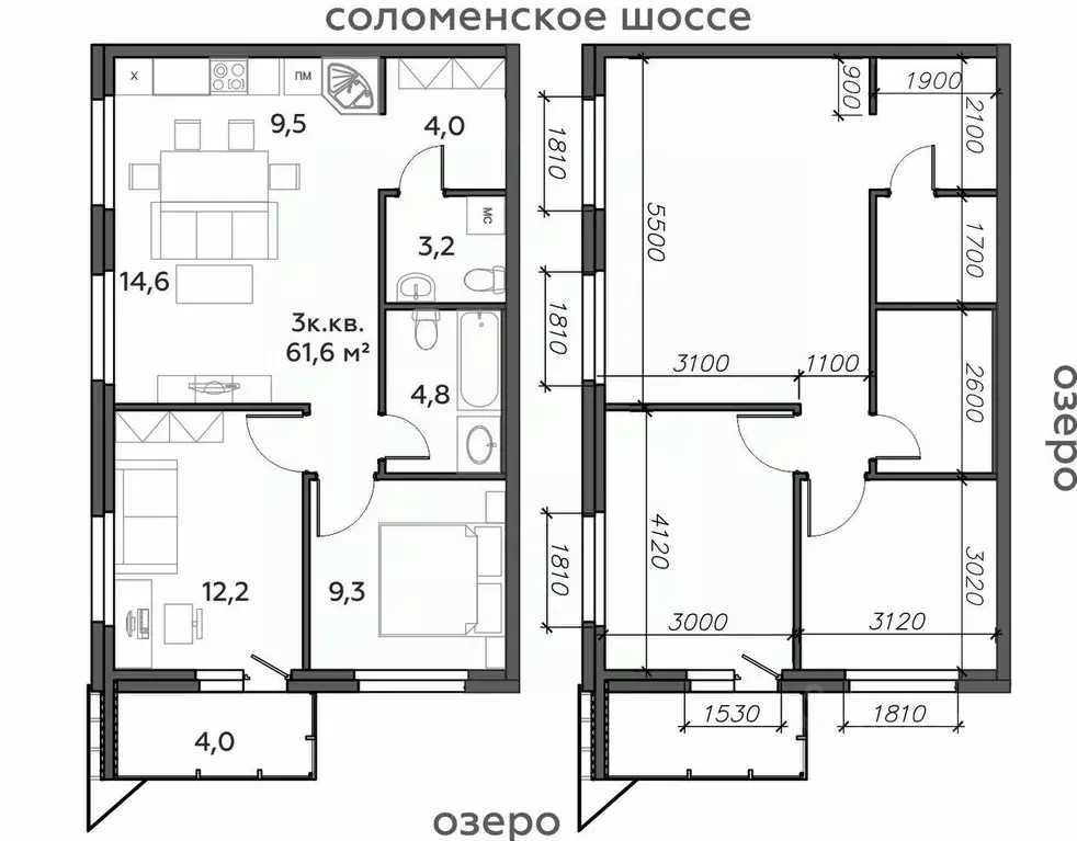 3-к кв. Карелия, Петрозаводск Район Северная промзона, Вороний Наволок ... - Фото 0