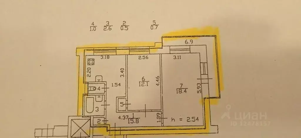 2-к кв. Санкт-Петербург, Санкт-Петербург, Петергоф Чебышевская ул., ... - Фото 1