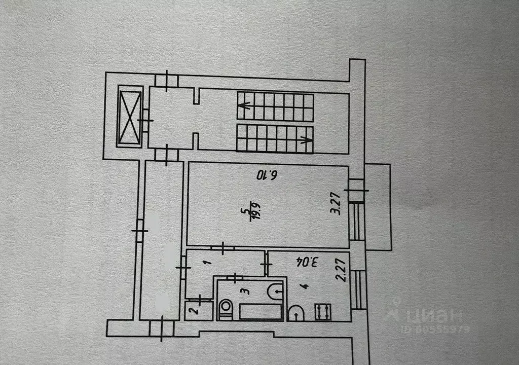 1-к кв. Калужская область, Калуга ул. Кирова, 70 (33.4 м) - Фото 2