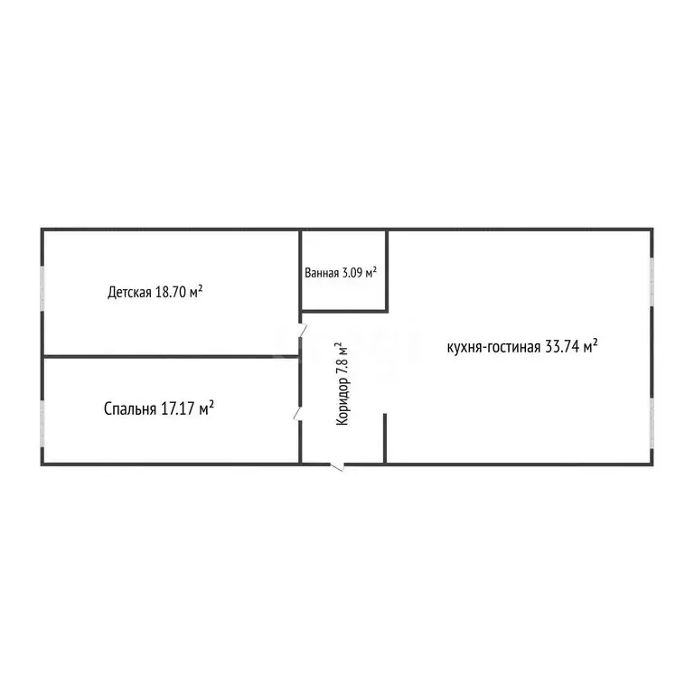 3-комнатная квартира: Махачкала, Параульская улица, 1 (82.2 м) - Фото 1