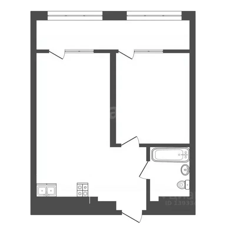 1-к кв. Тюменская область, Тюмень ул. Евгения Войнова, 7 (51.5 м) - Фото 2