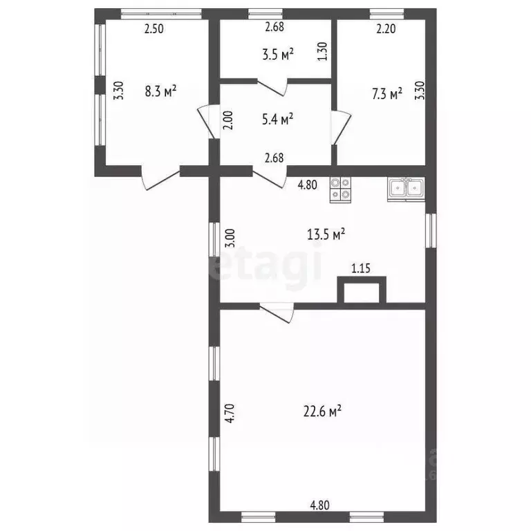 Дом в Саратовская область, Балашовский район, с. Старый Хопер ул. ... - Фото 2