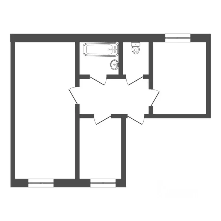 2-к кв. Тюменская область, Ялуторовск ул. Ентальцева, 18 (57.5 м) - Фото 1