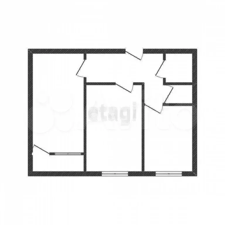 2-к. квартира, 54 м, 9/9 эт. - Фото 0