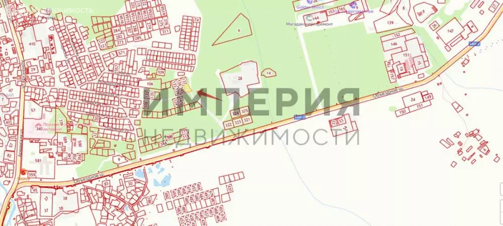 Участок в Магадан, микрорайон Солнечный, Кавинская улица (1663 м) - Фото 1