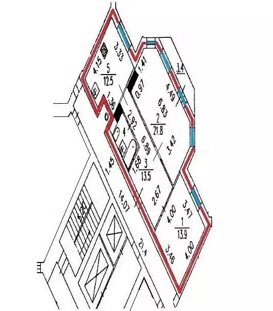 2-к кв. Санкт-Петербург ул. Стойкости, 26к3 (65.4 м) - Фото 1