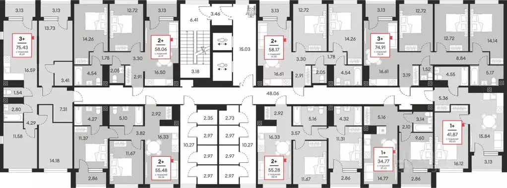 2-к кв. Ханты-Мансийский АО, Нефтеюганск ул. Нефтяников, 48А (55.48 м) - Фото 2