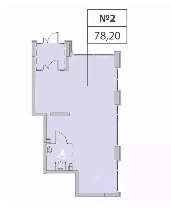 Помещение свободного назначения в Москва Муравская ул., 46к3 (78 м) - Фото 1