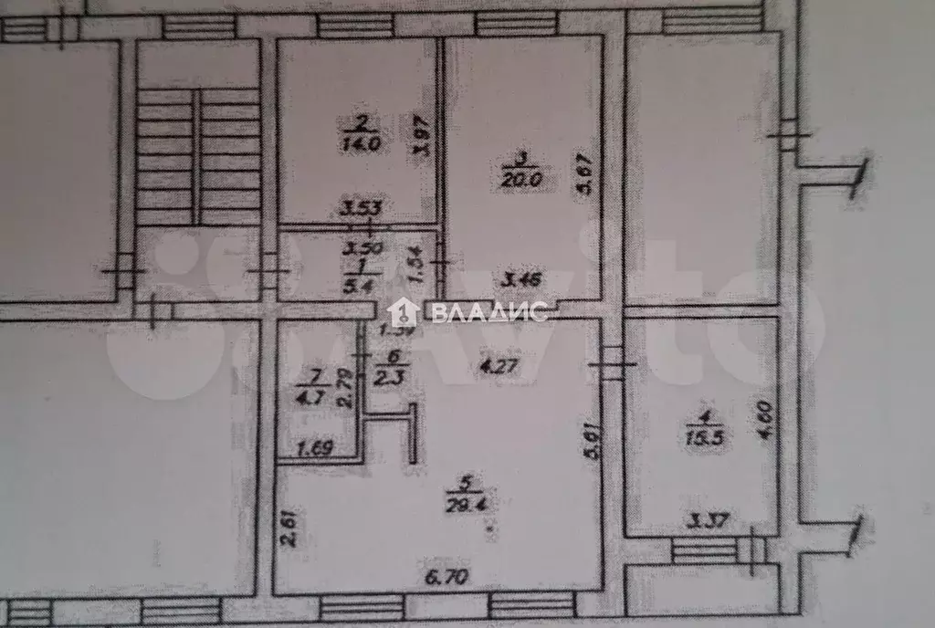 3-к. квартира, 91,3 м, 4/5 эт. - Фото 0