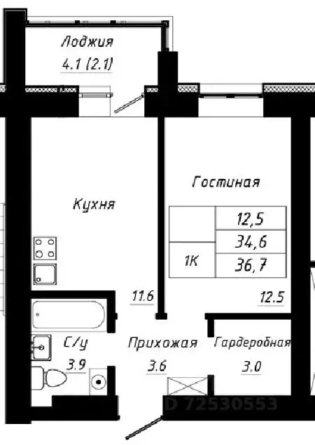 1-к кв. Алтайский край, Барнаул тракт Павловский, 196Ак2 (36.7 м) - Фото 0