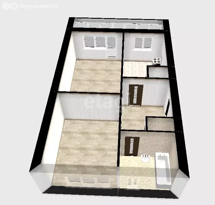 2-комнатная квартира: Майское, Майская улица, 55 (50.6 м) - Фото 2