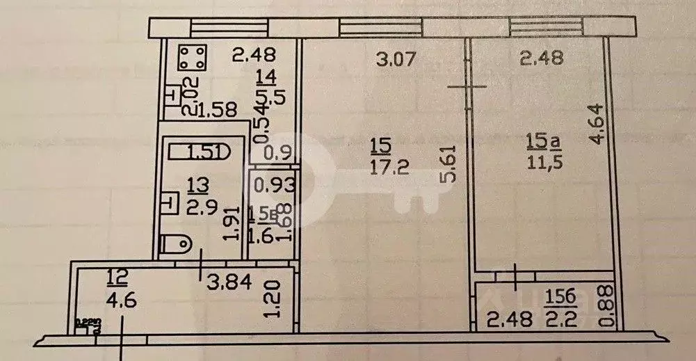 3-к кв. Татарстан, Казань ул. Ильича, 30 (59.0 м) - Фото 1