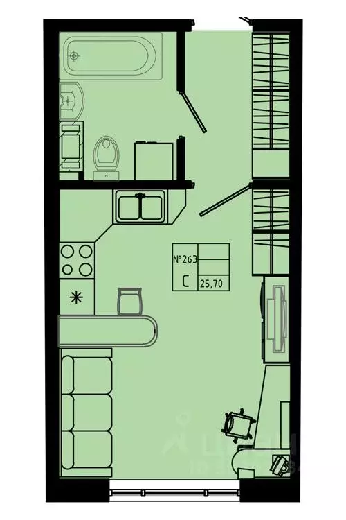 Студия Ленинградская область, Коммунар г. Гатчинский муниципальный ... - Фото 1