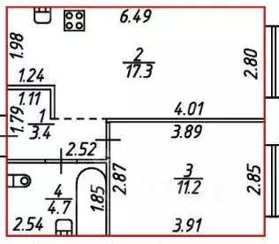 1-к кв. Санкт-Петербург Галерный проезд, 1К2 (36.6 м) - Фото 2