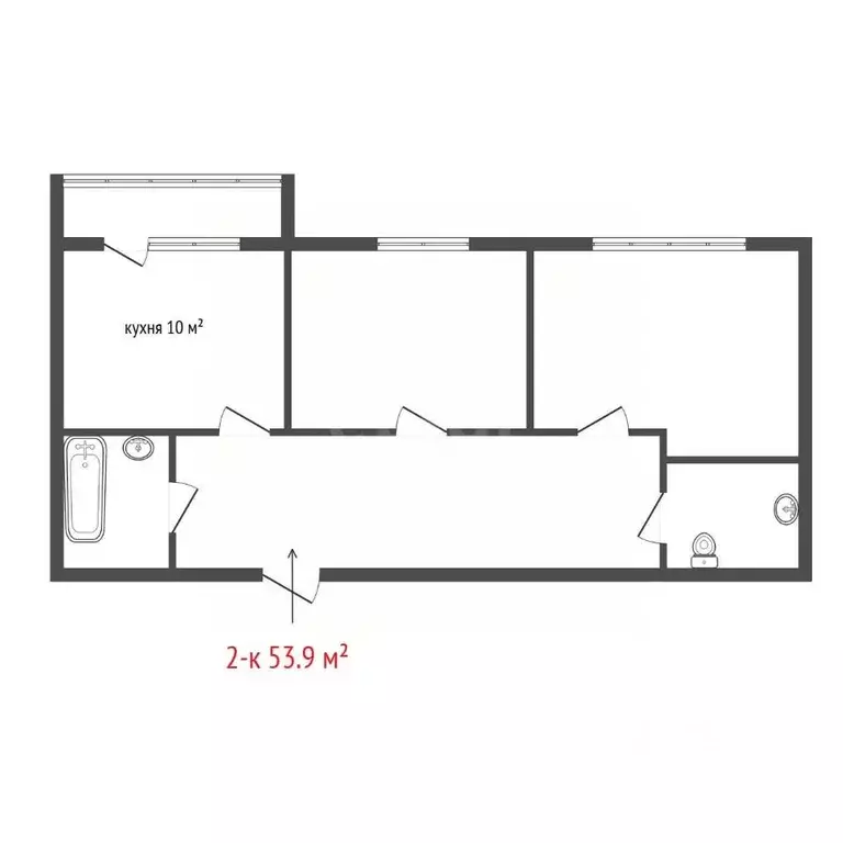 2-к кв. Свердловская область, Сысертский муниципальный округ, с. ... - Фото 2