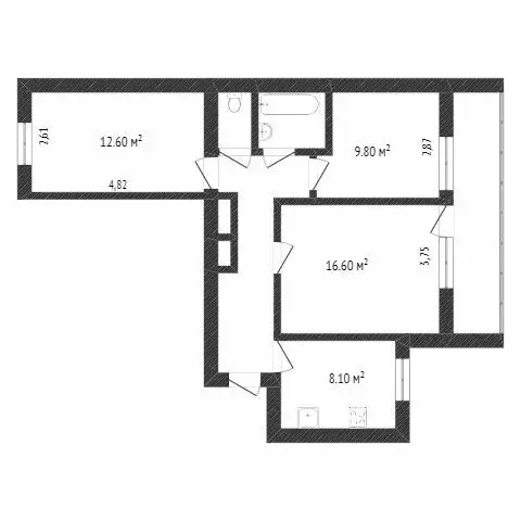 3-комнатная квартира: Вологда, Костромская улица, 10 (59.9 м) - Фото 1