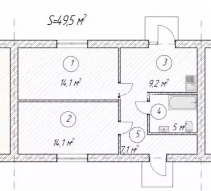 Таунхаус в Челябинская область, с. Агаповка ул. Правобережная, 8/2 (50 ... - Фото 2