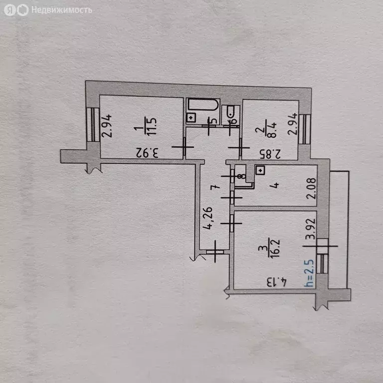 3-комнатная квартира: чайковский, камская улица, 1 (58 м) - Фото 1