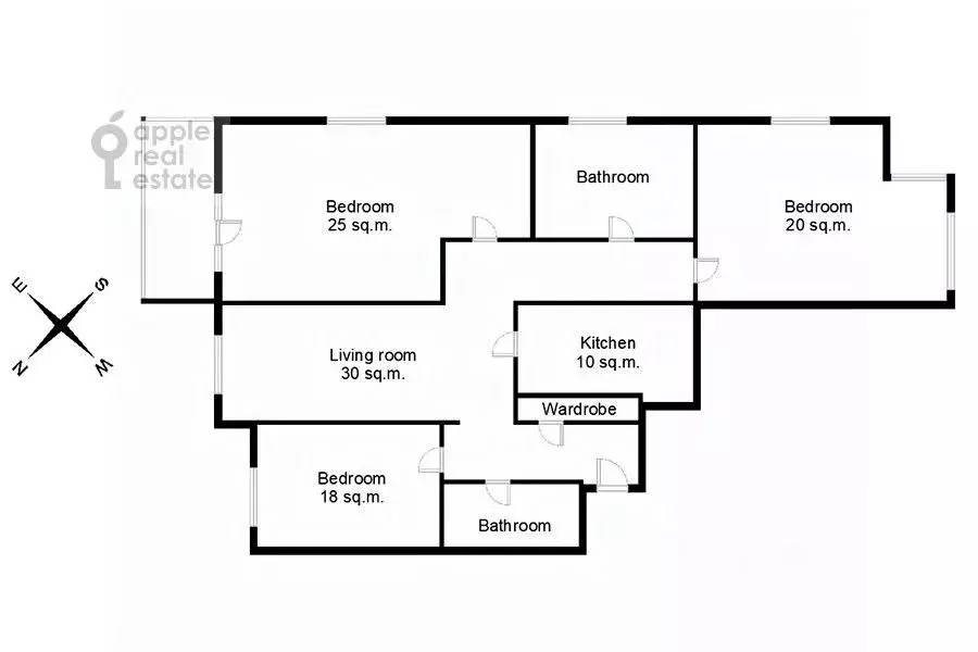 4-к кв. Москва Часовая ул., 19к3 (158.0 м) - Фото 1