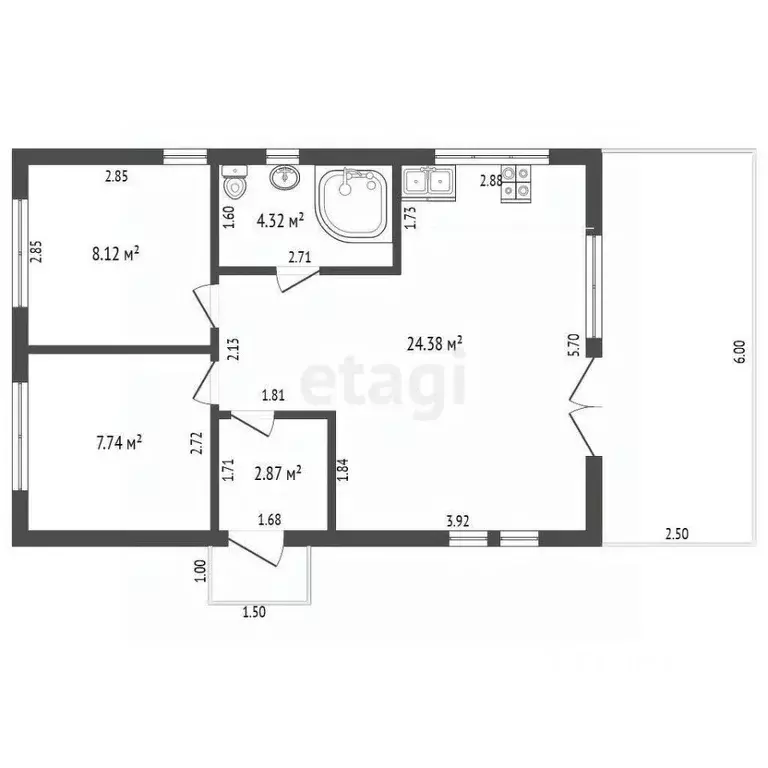 Дом в Крым, Феодосия муниципальный округ, Орджоникидзе пгт, Волна СНТ ... - Фото 2