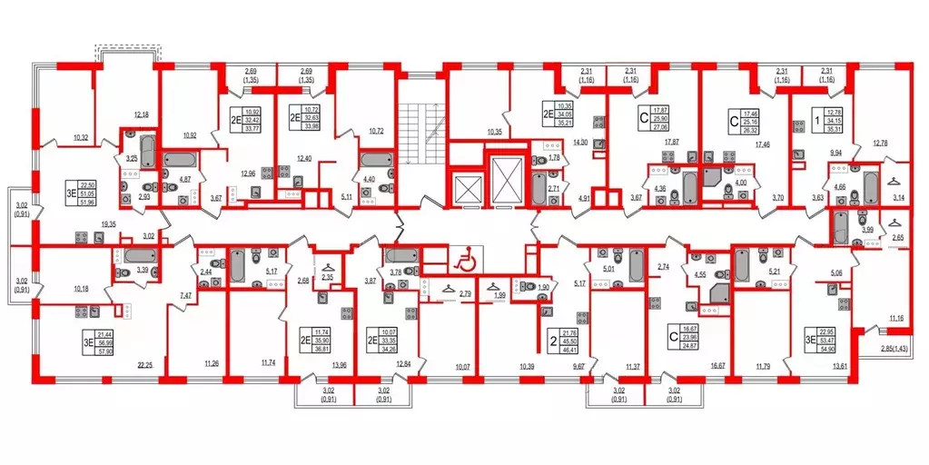 1-к кв. Ленинградская область, Мурино Всеволожский район,  (35.31 м) - Фото 2