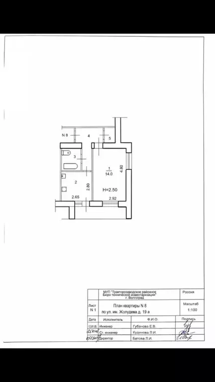 1-к кв. Волгоградская область, Волгоград ул. Жолудева, 19А (34.0 м) - Фото 2