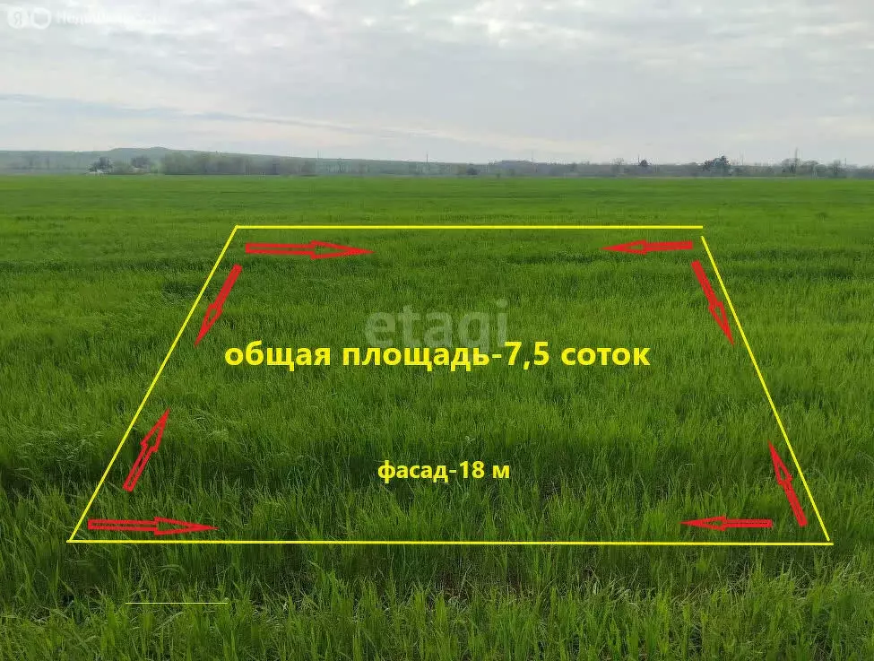 Участок в посёлок Кучугуры, улица Энергетиков (7.5 м) - Фото 0