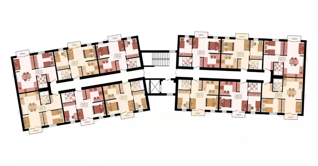 2-к кв. Приморский край, Владивосток Главная ул. (44.4 м) - Фото 2