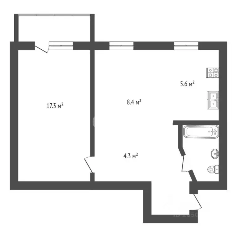 2-к кв. Севастополь ул. Ленина, 60 (45.0 м) - Фото 0