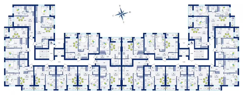 1-к кв. Калининградская область, Зеленоградск  (42.27 м) - Фото 2