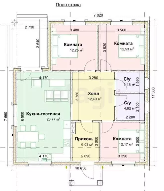Дом в Казань, Советский район, жилой массив Чебакса (90.2 м) - Фото 1