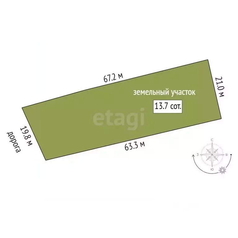 Участок в Калужская область, Дзержинский район, с. Дворцы  (13.7 сот.) - Фото 2