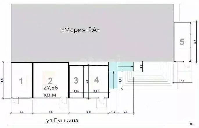 Торговая площадь в Новосибирская область, Искитим ул. Пушкина, 59 (96 ... - Фото 0