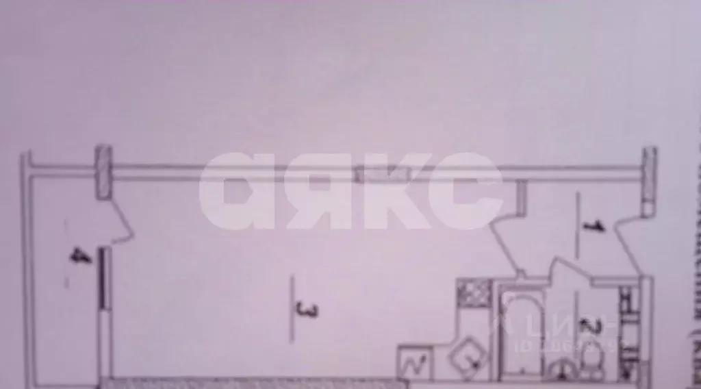 Студия Краснодарский край, Анапа Рождественская ул., 55к3 (28.0 м) - Фото 2