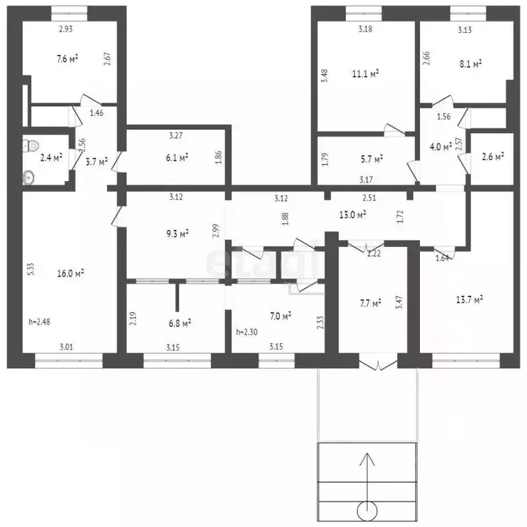 Офис в Ямало-Ненецкий АО, Муравленко ул. Муравленко, 39 (129 м) - Фото 2