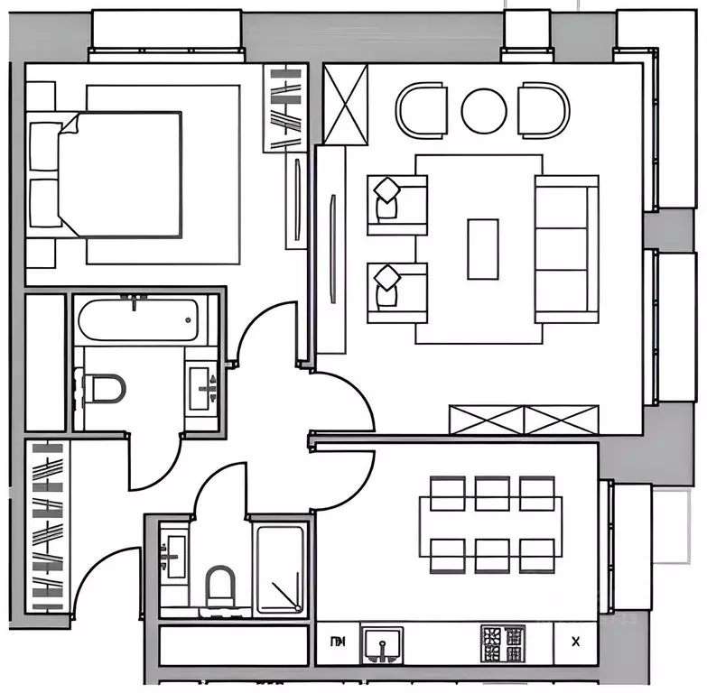 2-к кв. Московская область, Люберцы ул. 8 Марта, 48 (60.0 м) - Фото 2