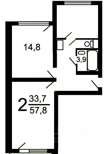 2-к кв. Москва Дубравная ул., 43 (58.0 м) - Фото 0