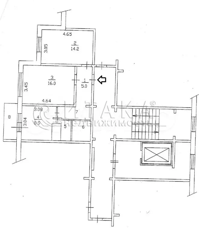 2-к. квартира, 54,4 м, 5/10 эт. - Фото 0