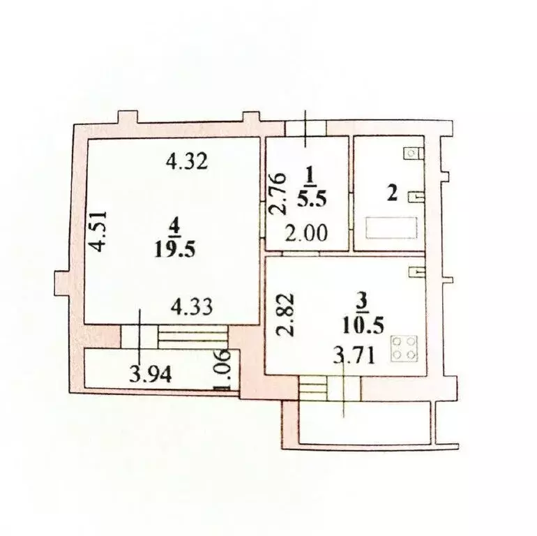 Дом в Липецк, улица имени Баумана (51 м) - Фото 1