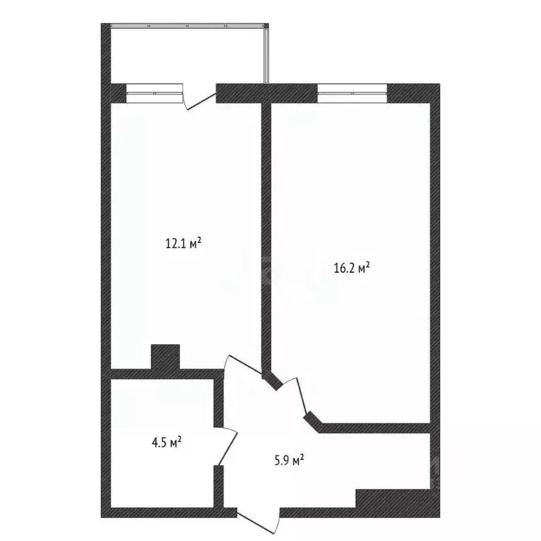 1-к кв. Нижегородская область, Нижний Новгород ул. Тимирязева, 3к2 ... - Фото 2