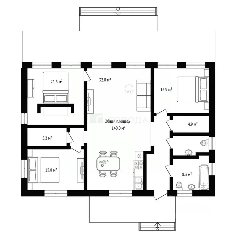 Дом в Новосибирская область, Искитимский район, с. Морозово ул. ... - Фото 2