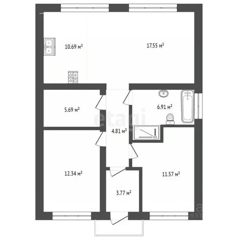 Дом в Тюменская область, Нижнетавдинский муниципальный округ, с. ... - Фото 1